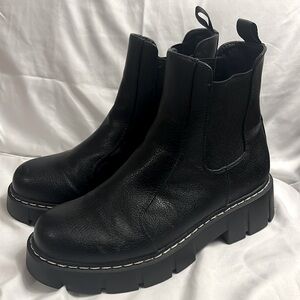 Union Bay black faux leather Chelsea boots size 8